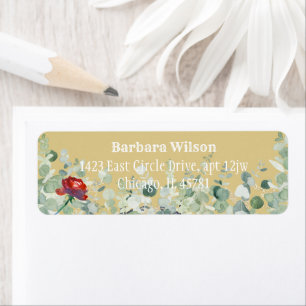 Elegant Eucalyptus Greenery Design Return Address