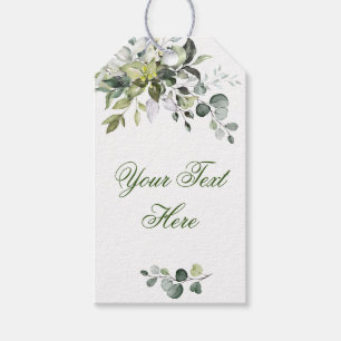 Elegant Eucalyptus Greenery Favour Thank You Gift Tags