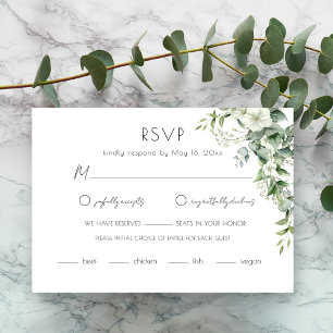 Elegant Eucalyptus Greenery RSVP Card