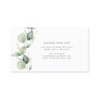 Elegant Eucalyptus Greenery Script Beauty Salon