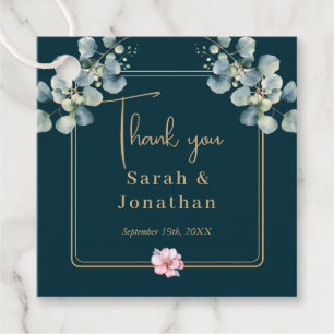 Elegant Eucalyptus Greenery Wedding Favour Tags