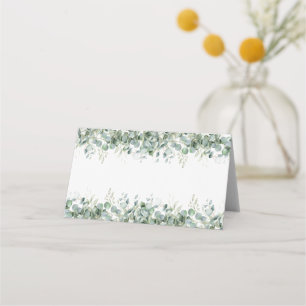 Elegant Eucalyptus Greenery Wedding Place Card