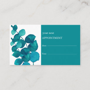 Elegant Eucalyptus Leaves Appointment Card