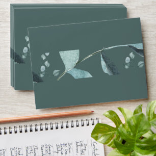 Elegant Eucalyptus Leaves – Customizable Address Envelope