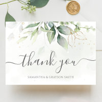 Elegant Eucalyptus Leaves Greenery Gold Wedding