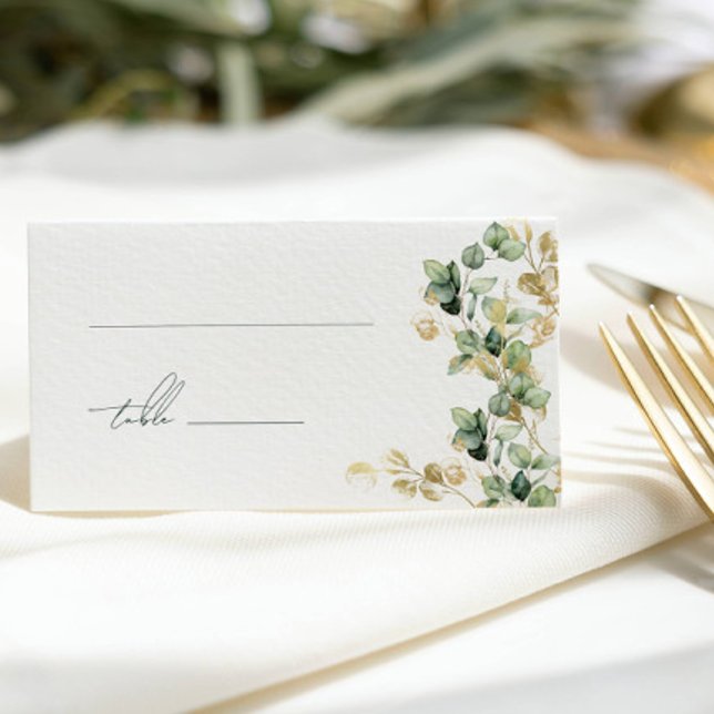 Elégant Eucalyptus Mariage Cartes de Place (Créateur téléchargé)