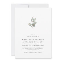 Elegant Eucalyptus Photo Wedding