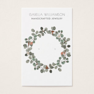 Elégant Eucalyptus Porte Bijoux Cartes d'Affichage