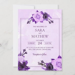 Elégant Eucalyptus Simple Faire-part de mariage
