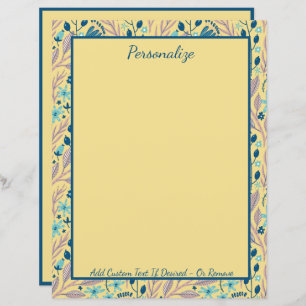 Elegant Eucalyptus Teal Foliage Khaki Stationery