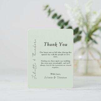 Elegant Eucalyptus Thank You Card