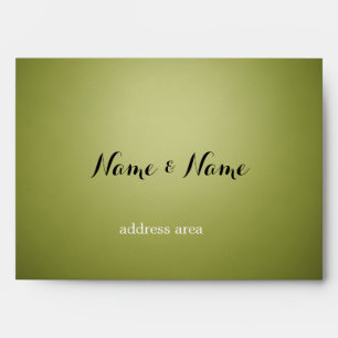 Elegant Eucalyptus Watercolor A7 Wedding Envelope