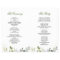 Elegant Eucalyptus Watercolor Wedding Program