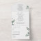 Elegant Eucalyptus Wedding All In One Invitation