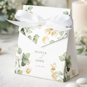 Elegant  Eucalyptus Wedding Favor Box