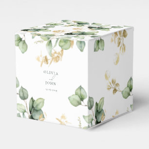 Elegant  Eucalyptus Wedding Favor Box