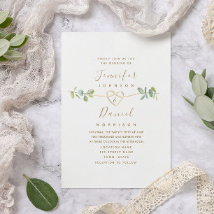 Elegant Eucalyptus Wedding Invitation