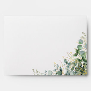Elegant Eucalyptus Wedding Invitation Envelope