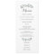 Elegant Eucalyptus Wedding Suite Menu Card
