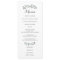 Elegant Eucalyptus Wedding Suite Menu Card