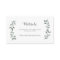 Elegant Eucalyptus Wedding Website Insert Card