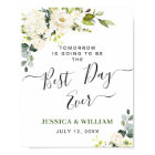 Elegant Eucalyptus White Roses Rehearsal Dinner