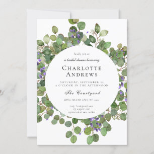 Elegant Eukalyptus Bridal Shower Einladung Invitation
