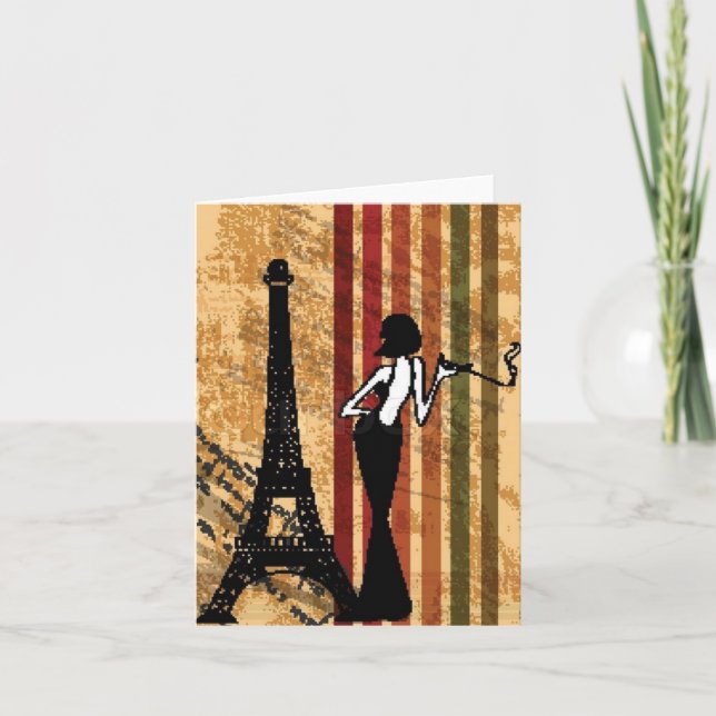 Elegant European Style Notecard (Front)