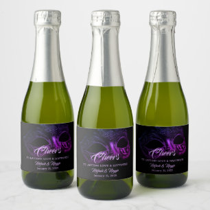 Elegant Evening Champagne Sparkling Wine Label