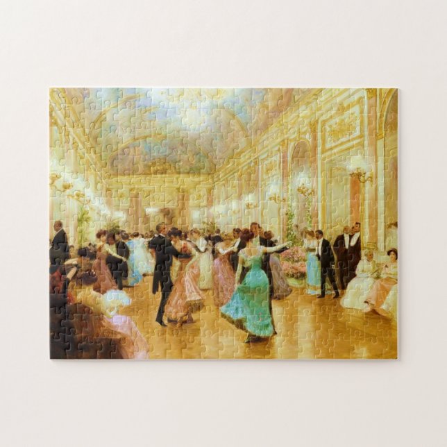 Elegant Evening (Dancing at the Palace Ball) Jigsaw Puzzle (Horizontal)