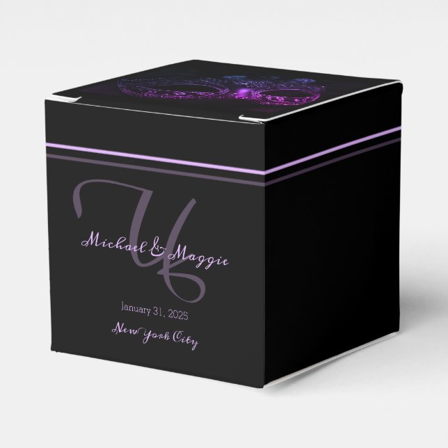 Elegant Evening Favor Box (Front Side)