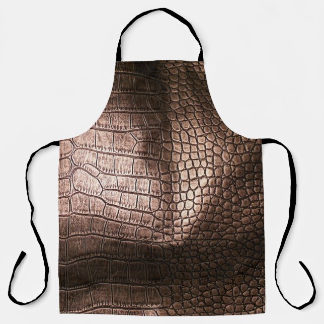 Elegant evening leather texture. apron (Front)