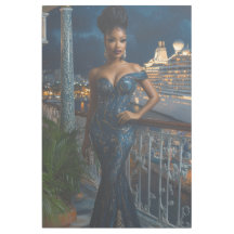 Elegant Evening on Deck Black Art