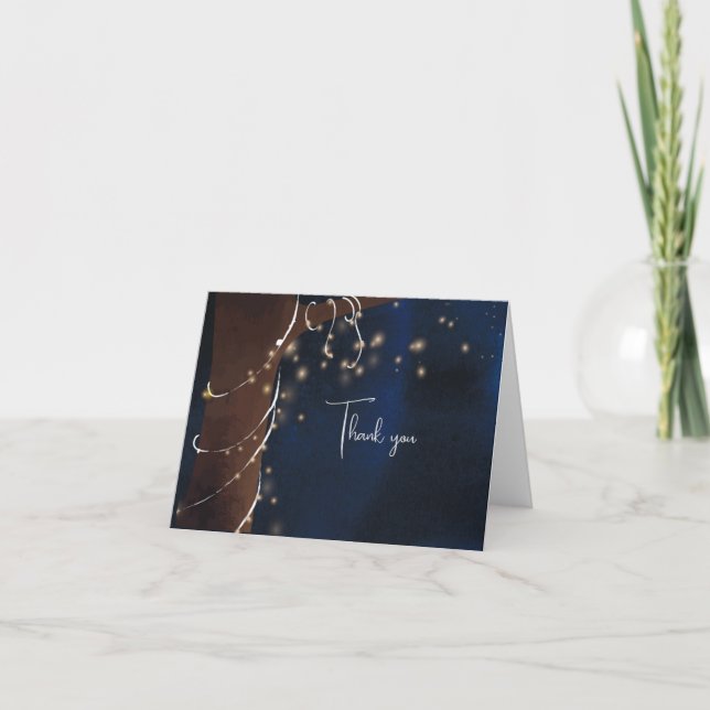 Elegant Evening Thank You Cards (Front)
