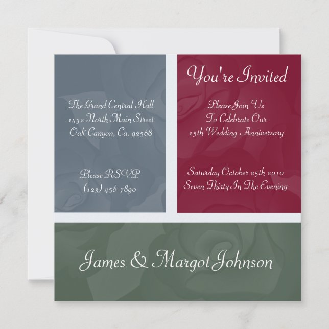 Elegant Event Anniversary Party Invitation (Front)