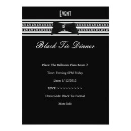 black tie event invitation
