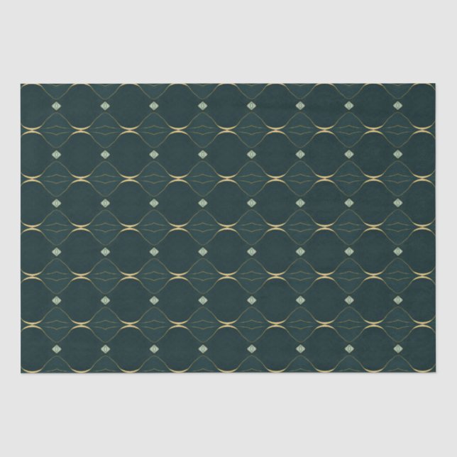 Elegant Evergreen Tissue Paper Set  (Front)