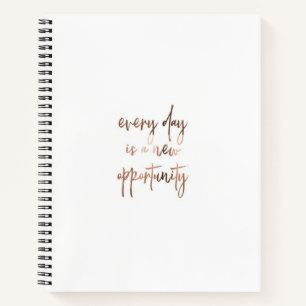 Elegant Everyday Motivation Personalized Notebook