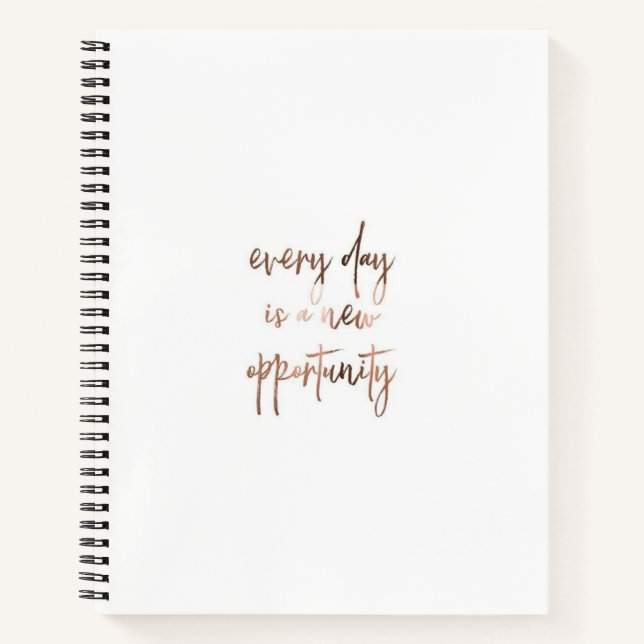 Elegant Everyday Motivation Personalized  Notebook (Front)