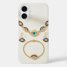Elegant Evil Eye Jewellery Set Display