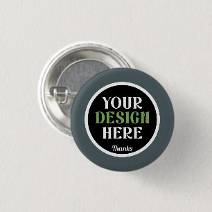 Elegant, exclusive, modern & polished 1 inch round button
