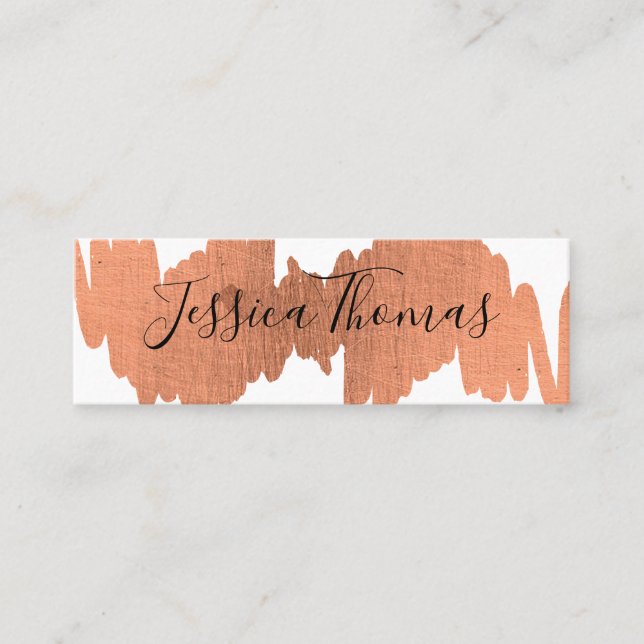 Elegant Expression Mini Business Card (Front)