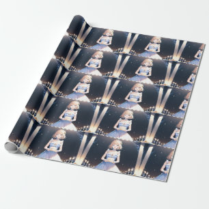 Elegant Extravaganza: Anime Birthday Bliss Wrapping Paper