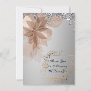 Elegant Extravaganza Personalized Thank You Card