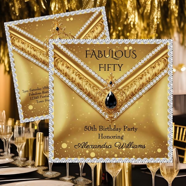 Elegant Fabulous Diamonds Gold Black Jewel Announcement (Creator Uploaded)