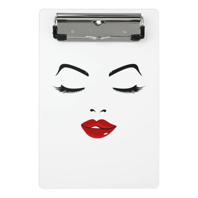 Elegant Face Mini Clipboard (Front)