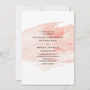 Elégant Faire-part de mariage aquarelle