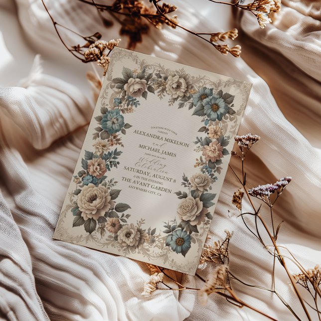 Élégant Faire-part de mariage Art Nouveau (Créateur téléchargé)