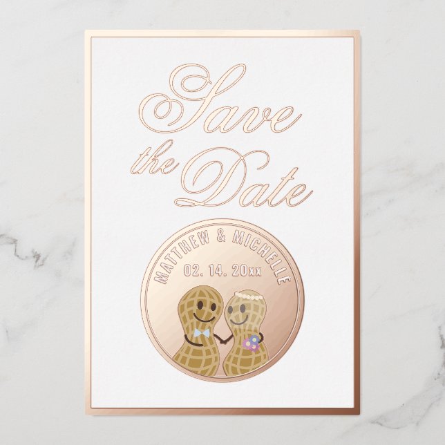 Élégant faire-part de mariage avec photo et écritu (Recto)