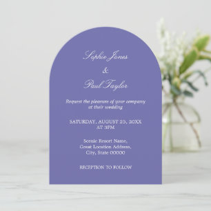 Élégant Faire-part de mariage d'arche Lavender